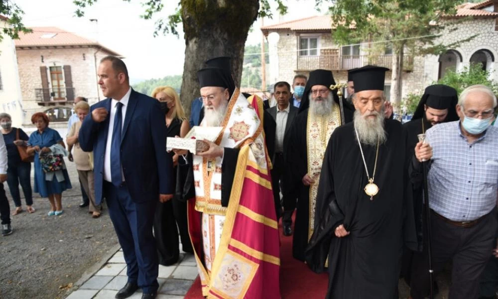 Στη Δημητσάνα λαμπρή υποδοχή του Ιερού Λειψάνου της Αγίας Αναστασίας της Φαρμακολυτρίας